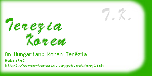 terezia koren business card