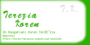 terezia koren business card